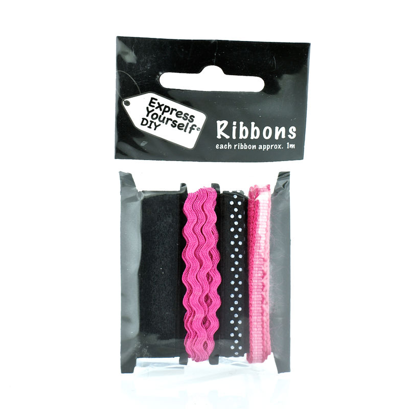 Black & Pink Ribbons EXPRESS YOURSELF DIY